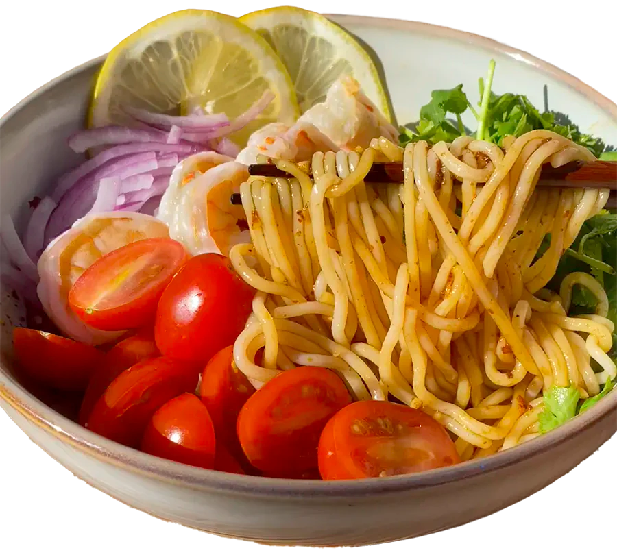 Cold Noodle Bowl Recipe with Chili Soy Sauce (Easy Summer Noodles) - Superlova!